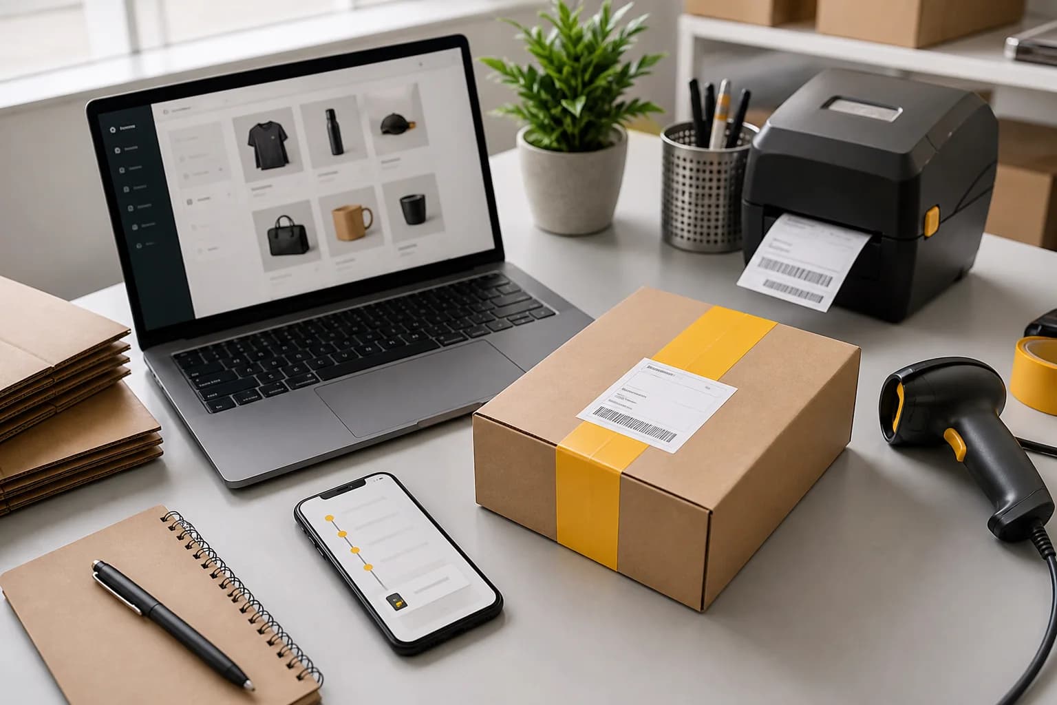 Flux operațional ecommerce de la catalogul de produse la ambalarea și expedierea comenzii