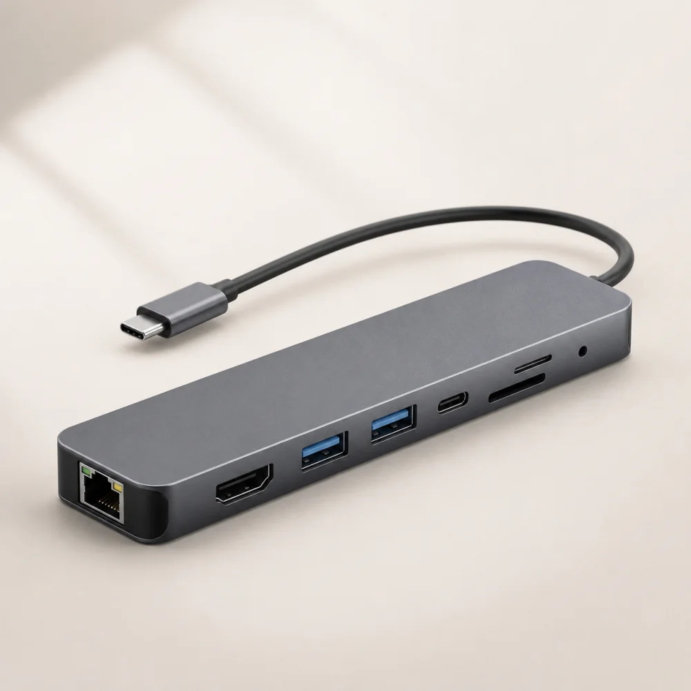 Hub USB-C 7 în 1 cu HDMI 4K